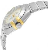 Omega Constellation White Mother of Pearl Diamond Steel and 18K Yellow Gold Ladies Watch 123.20.31.20.55.004