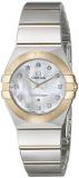 Omega Women's 12320246055002 Constellation Analog Display Swiss Quartz Silver Watch