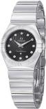 Omega Constellation Diamond Black Dial Stainless Steel Ladies Watch 123.10.27.60.51.002