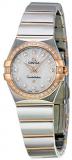 Omega Constellation Mother of Pearl Diamond Dial Steel and Rose Gold Ladies Watch 123.25.24.60.55.006