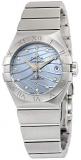 Omega Constellation Co-Axial Blue Mother of Pearl Diamond Dial Ladies Watch 123.10.27.20.57.001