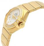 Omega Constellation Solid 18k Yellow Gold Diamond Women's Watch 123.55.27.20.05.002