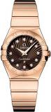 Omega Constellation Brown & Diamond Dial Women's Luxury Watch 123.50.27.60.63.002