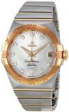 Omega Constellation Chronometer Silver Dial Automatic Stainless Steel/Rose Gold Brushed Mens Watch 123.20.38.21.52.001