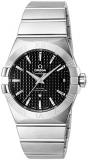 Omega Constellation Black Dial Stainless Steel Mens Watch 123.10.38.21.01.002