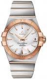 Omega Constellation Silver Dial Rose Gold and Steel Men's Watch 123.20.38.21.02.001