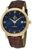 Omega De Ville Prestige Blue Dial Automatic Men's Leather Watch 424.53.40.20.03.002