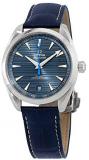 Omega Seamaster Aqua Terra Stainless Steel Men's Watch on Blue Strap 220.13.41.21.03.002