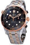 Omega Seamaster 300 Master Co-Axial Chronograph Automatic Chronometer Black Dial Men's Watch 210.20.44.51.01.001