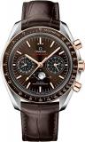 Men's Omega Speedmaster Moonwatch with Brown Dial and Strap 304.23.44.52.13.001