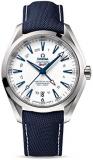 Omega Men's Seamaster150 Titanium Swiss-Automatic Watch with Nylon Strap, Blue, 19 (Model: 23192432204001)