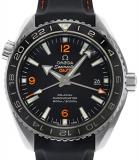 Omega Planet Ocean GMT Black Dial Rubber Strap Mens Watch 23232442201002