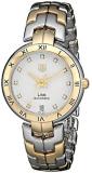 Tag Heuer Link Silver Dial Steel and 18k Yellow Gold Ladies Watch WAT2350BB0957