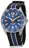 TAG Heuer Formula 1 Stainless Steel Case with Black & Blue NATO Strap Men's Watch WAZ1010.FC8197