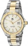 TAG Heuer Men's 'Aquaracracer' Swiss Quartz Gold and Stainless Steel Dress Watch, Color:Two Tone (Model: WAY1120.BB0930)