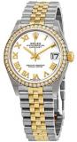 Rolex Datejust 31 White Dial Ladies Steel and 18kt Yellow Gold Jubilee Watch 278383WRJ