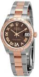 Rolex Datejust 31 Chocolate Dial Ladies Steel and 18kt Everose Gold Watch 278341CHRDO