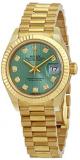 Rolex Lady-Datejust 28 Automatic Chronometer Diamond Green Dial Ladies Watch 279178GNDP