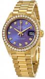 Rolex Lady-Datejust Lavender Diamond Dial 18 Carat Yellow Gold Watch 279138LVDP