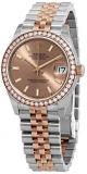Rolex Datejust Rose Diamond Dial Automatic Ladies Steel and Everose Gold Jubilee Watch 278381PSJ