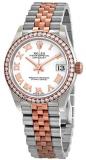 Rolex Datejust 31 White Dial Automatic Ladies Steel and 18kt Everose Gold Jubilee Watch 278381WRJ
