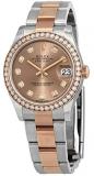 Rolex Datejust 31 Rose Diamond Dial Automatic Ladies Steel and Everose Gold Oyster Watch 278381PDO