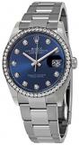 Rolex Datejust 36 Blue Diamond Dial Automatic Unisex Oyster Watch 126284BLDO