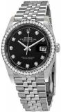 Rolex Datejust 36 Black Diamond Dial Automatic Unisex Jubilee Watch 126284BKDJ