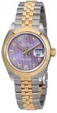 Rolex Lady Datejust 28 Lavender Dial Steel and 18k Yellow Gold Jubilee Watch 279163LVDJ