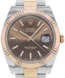 Rolex Datejust Ii 41mm Chocolate Dial Rose Gold and Steel Men's Watch 126331