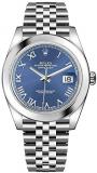 Rolex Datejust 41 Blue Dial Jubilee Bracelet Men's Watch 126300