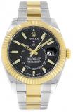 Rolex Sky-Dweller Automatic Men's 18kt Yellow Gold Oyster Watch 326933BKSO