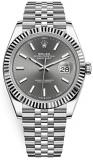 Men's Rolex Datejust 41 Dark Rhodium Dial Stainless Steel Watch on Jubilee Bracelet
