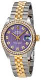 Rolex Lady Datejust Violet Stripe Diamond Dial Automatic Ladies Watch 279383VDJ