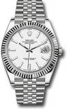 Rolex Datejust 41 White Dial Automatic Men's Watch 126334WSJ