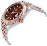 Rolex Datejust Chocolate Dial Steel and 18K Everose Gold Jubilee Men's Watch 126331CHSJ