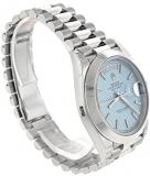 Rolex Daydate 40MM Platinum President 228206 Ice Blue Motif Dial & Smooth Bezel (Certified Pre-Owned)