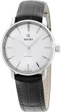 Rado Coupole Classic Automatic Silver Dial Black Leather Ladies Watch R22862015
