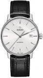 Rado R22860015 Coupole Leather Automatic Mens Watch - White Dial