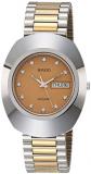 Rado DiaStar Original Quartz Watch with Stainless Steel Strap, Gold, 21 (Model: R12391633)