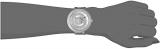 Versace Women's 'V-Metal Icon' Swiss Quartz Stainless Steel and Leather Casual Watch, Color:Grey (Model: VLC120016)