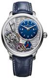 Maurice Lacroix Masterpiece Gravity 43mm Watch | Grey/Blue Leather