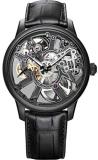 Maurice Lacroix Masterpiece Skeleton 43mm Watch | Black/Black