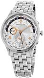 Maurice Lacroix Mp6008-Ss002-110 Men's Masterpiece Automatic GMT Stainless Steel Silver-Tone Dial Ss Watch