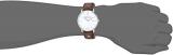 Maurice Lacroix Men's Eliros Stainless Steel Swiss Quartz Watch with Leather Calfskin Strap, Brown, 0.75 (Model: EL1118-SS001-113-1)