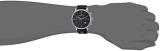 Maurice Lacroix Men's Eliros Stainless Steel Quartz Watch with Leather Calfskin Strap, Black, 20 (Model: EL1098-SS001-310-1)