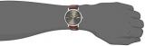 Maurice Lacroix Men's Eliros Stainless Steel Quartz Watch with Leather Calfskin Strap, Brown, 19.5 (Model: EL1118-SS001-311-1)