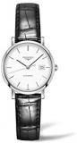 Longines Elegant Automatic White Dial Ladies Leather Watch L43104122