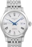 Longines Record Steel White Roman Dial Automatic Ladies Watch L2.321.4.11.6
