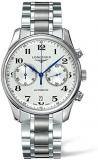 Longines Master Chronograph Automatic Silver Dial Stainless Steel Mens Watch L2.629.4.78.6